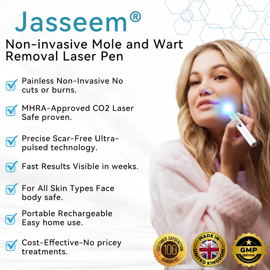 𝐉𝐚𝐬𝐬𝐞𝐞𝐦® 💛𝐍𝐨𝐧-𝐢𝐧𝐯𝐚𝐬𝐢𝐯𝐞 𝐌𝐨𝐥𝐞 𝐚𝐧𝐝 𝐖𝐚𝐫𝐭 𝐑𝐞𝐦𝐨𝐯𝐚𝐥 𝐋𝐚𝐬𝐞𝐫 𝐏𝐞𝐧 (Quick and painless removal of warts, moles, age spots and skin tags - without any side effects)